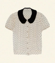 DÔEN Tops | Madeline Top Mother Of Pearl Dot - Women
