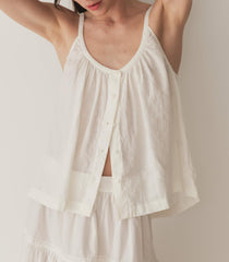 DÔEN Tops | Nalina Linen Top Salt - Women