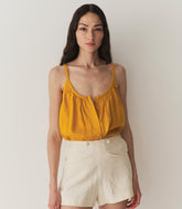 DÔEN Tops | Nalina Linen Top Sunflower - Women