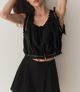 DÔEN Tops | Traveler Top Black - Women