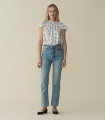 DÔEN Tops | Yvie Top Bleu Frolicking Floral - Women
