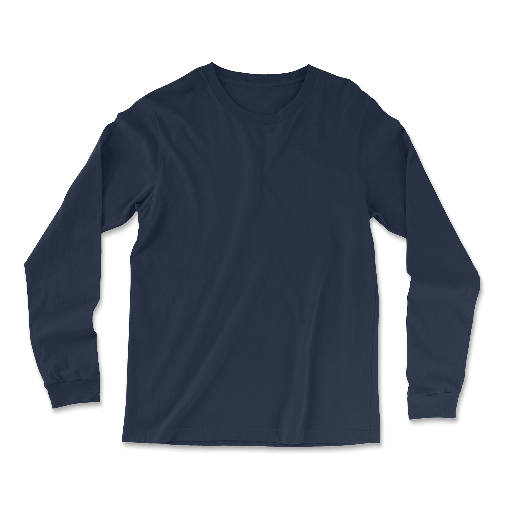 Custom Long Sleeve T-shirt Men - Navy
