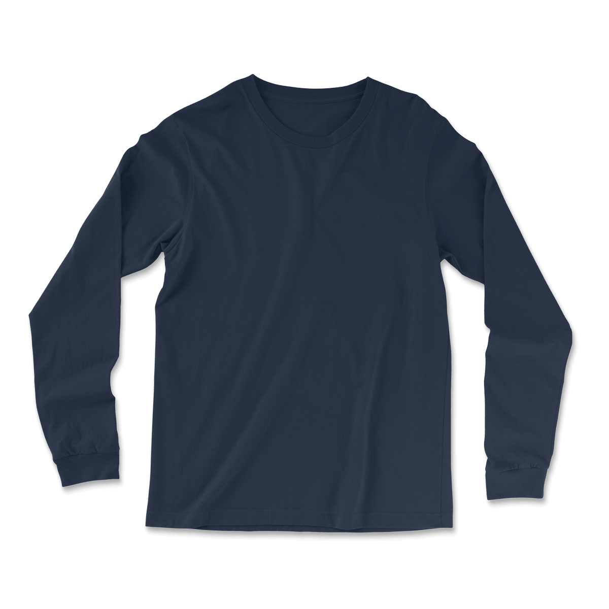 Custom Long Sleeve T-shirt Men - Navy
