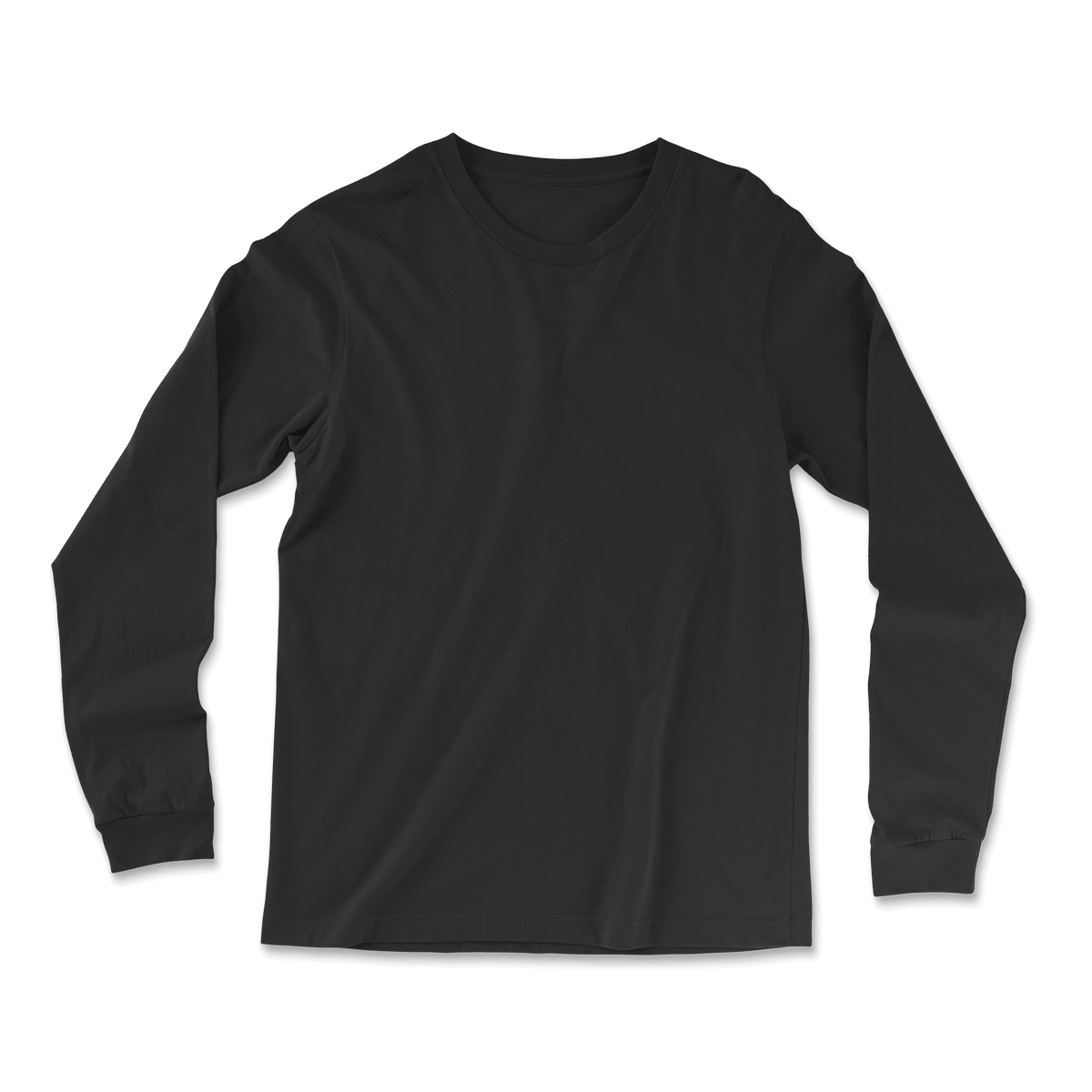 Custom Long Sleeve T-shirt Men - Black