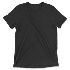 Custom Tri-Blend T-Shirt Men - Charcoal Black