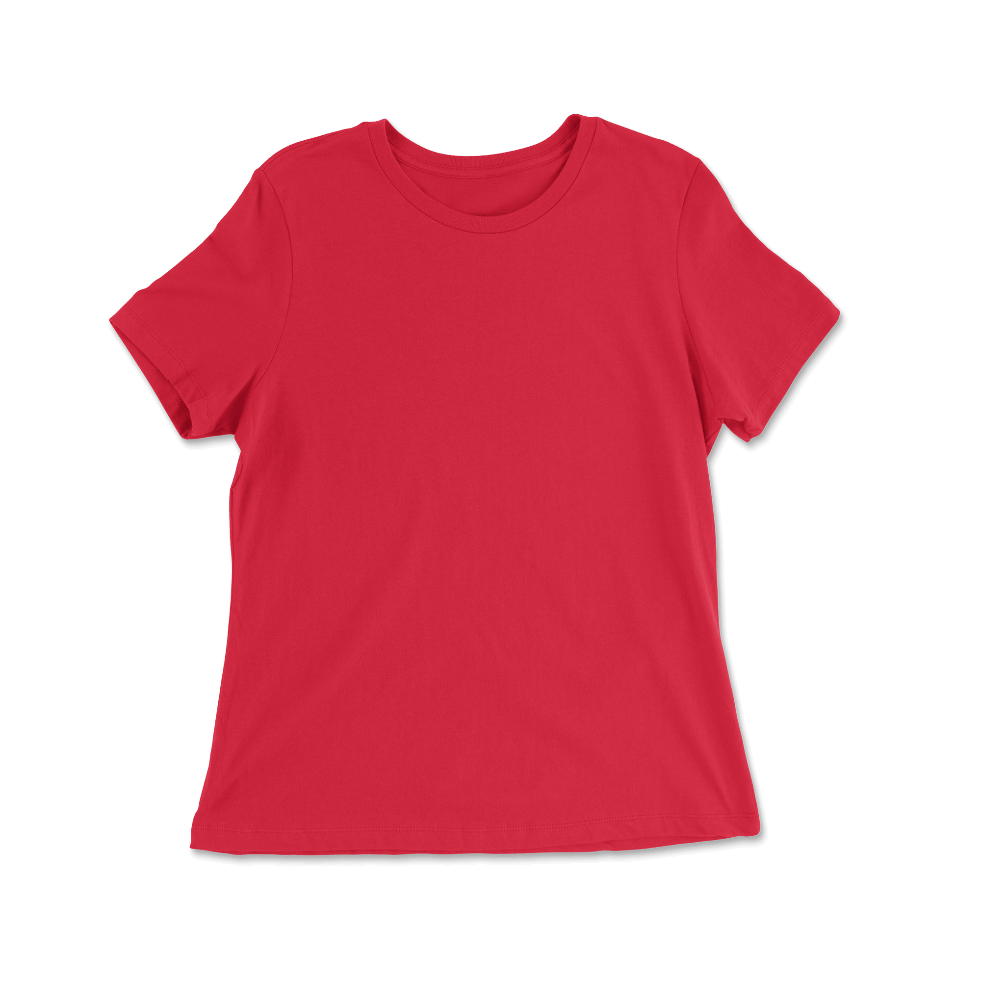 Custom 100% Cotton Relaxed Fit T-shirt Women - Red