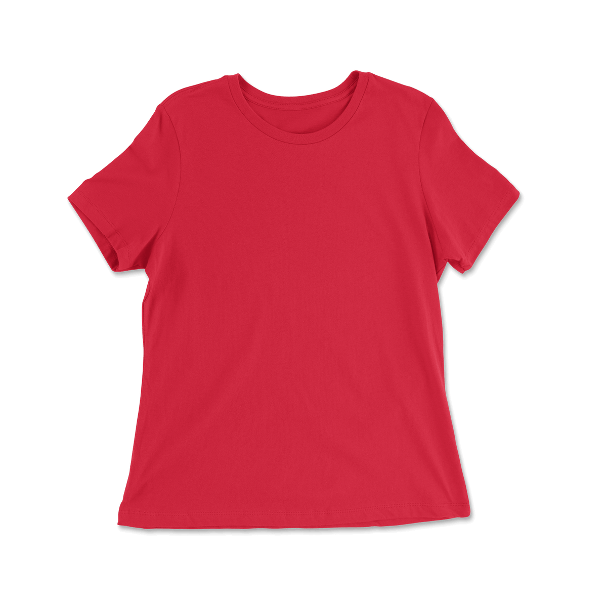 Custom 100% Cotton Relaxed Fit T-shirt Women - Red
