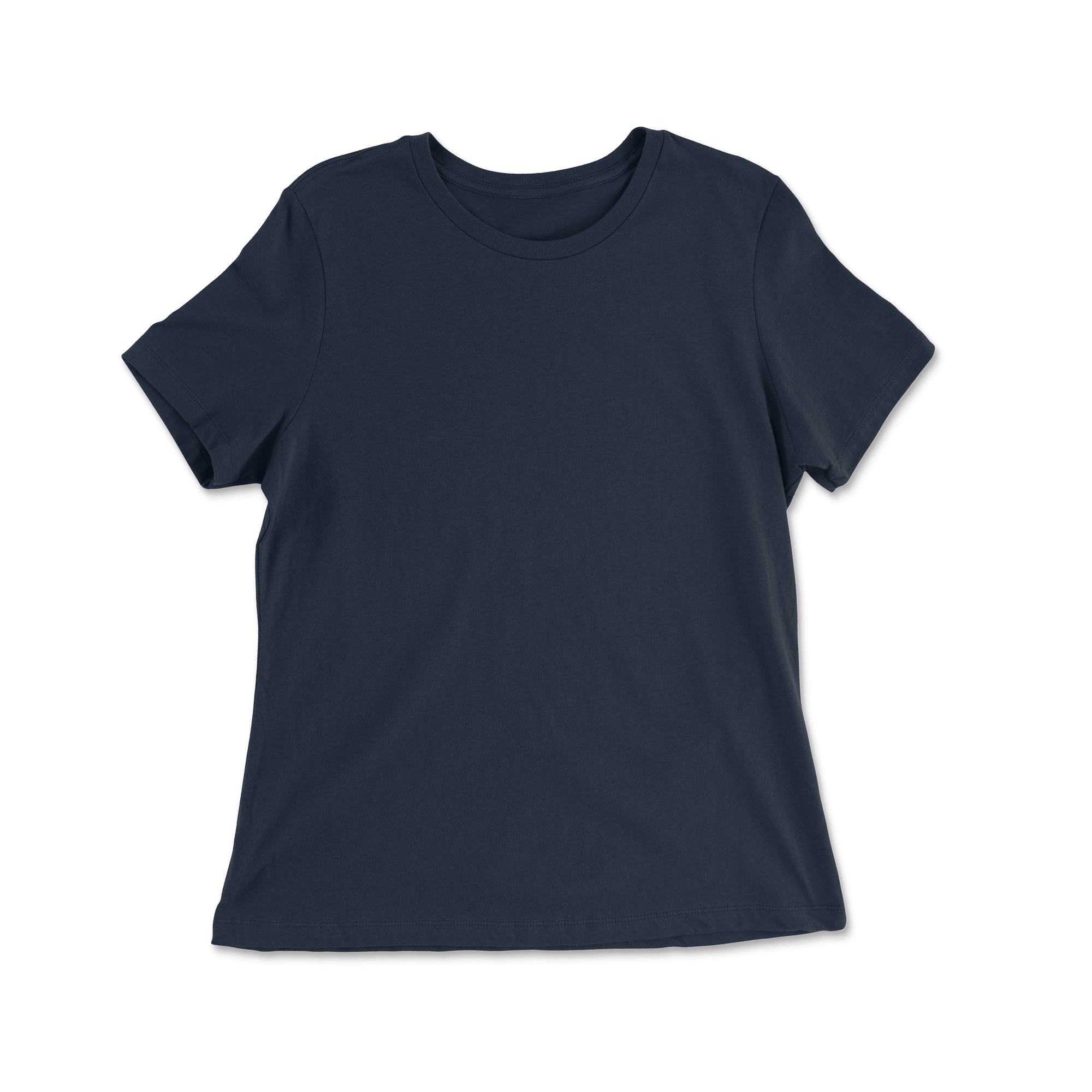 Custom 100% Cotton Relaxed Fit T-shirt Women - Navy