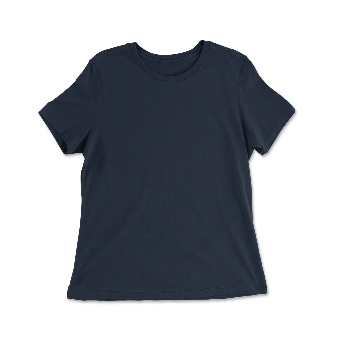Custom 100% Cotton Relaxed Fit T-shirt Women - Navy