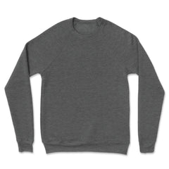 Custom Pullover Crew Sweatshirt Men - Dark Grey Heather