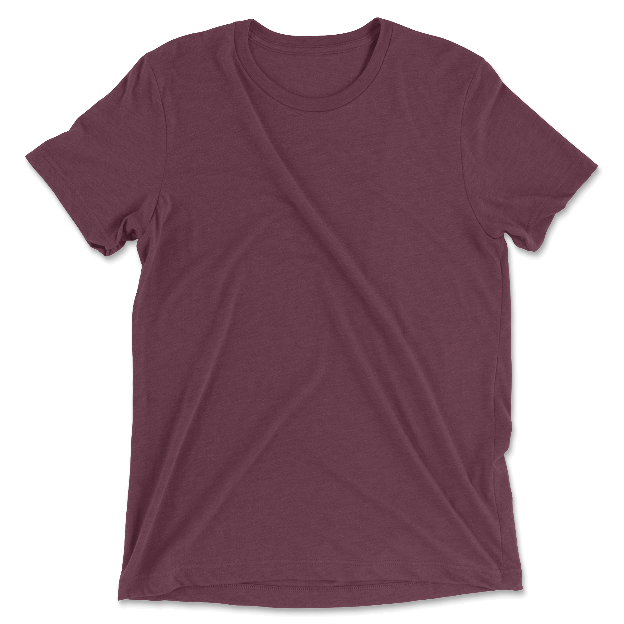 Custom Tri-Blend T-Shirt Men - Maroon