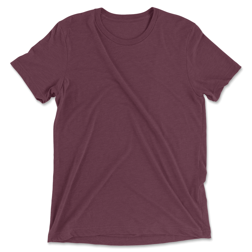 Custom Tri-Blend T-Shirt Men - Maroon
