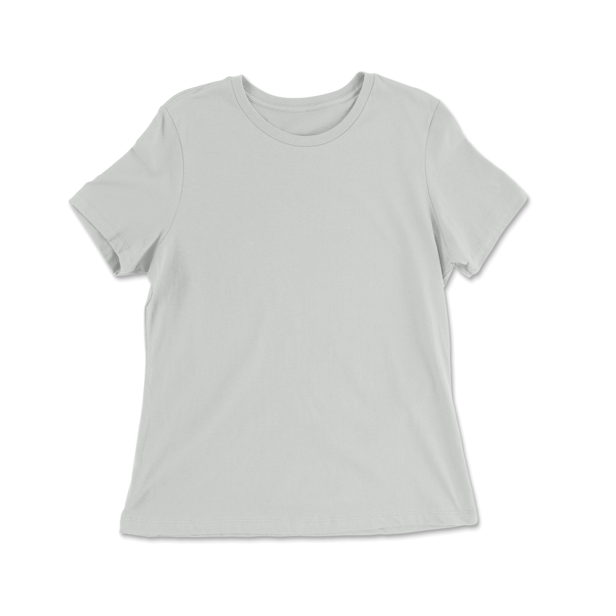 Custom 100% Cotton Relaxed Fit T-shirt Women - Silver