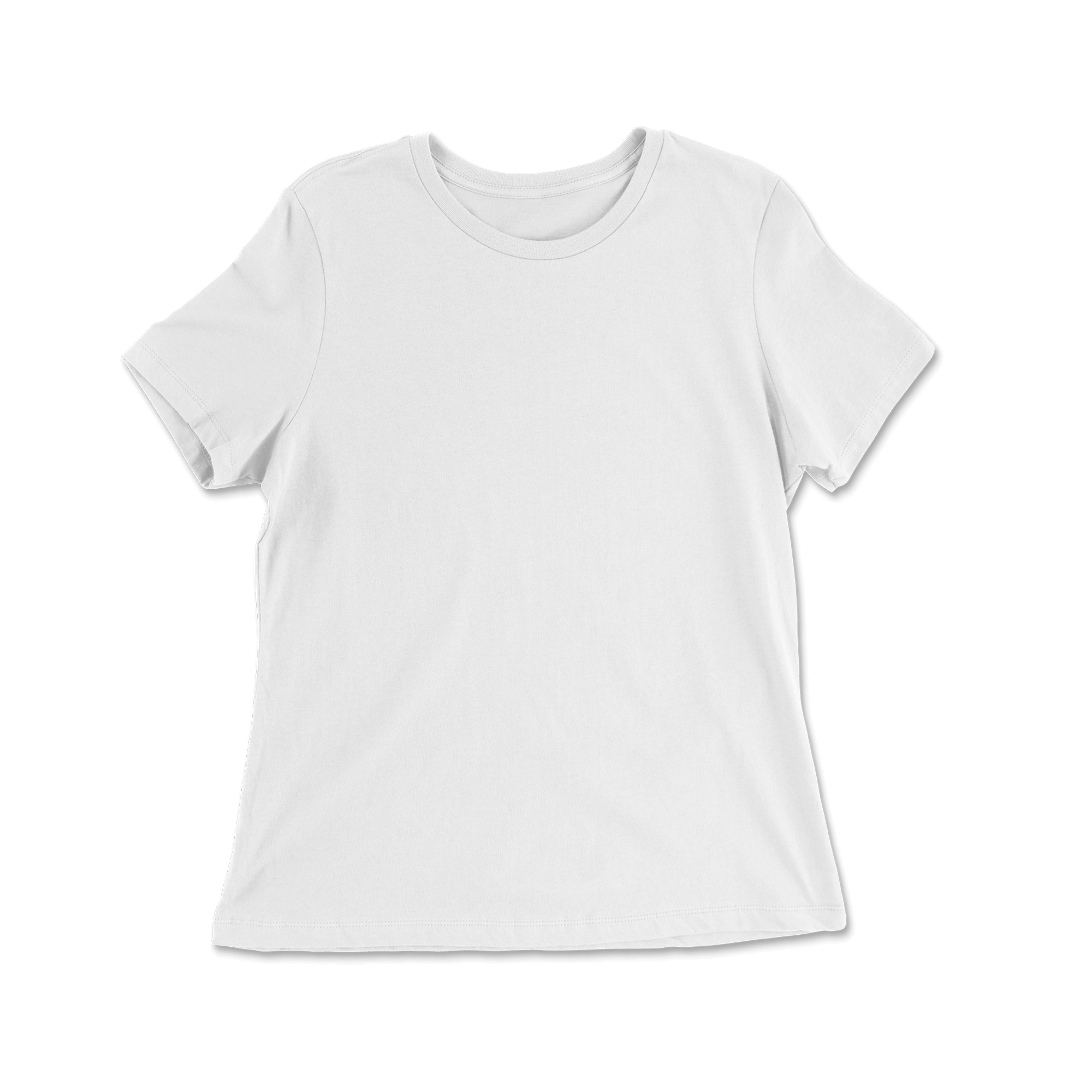 Custom 100% Cotton Relaxed Fit T-shirt Women - White