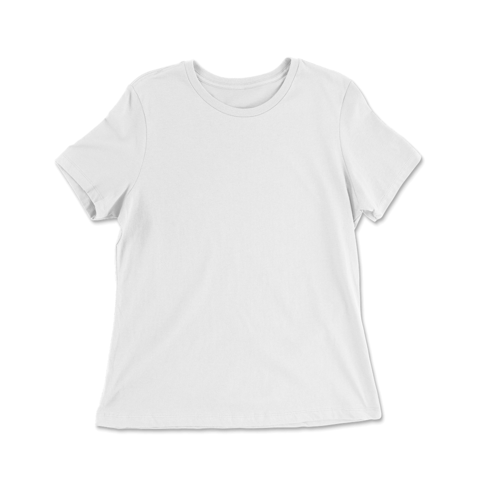 Custom 100% Cotton Relaxed Fit T-shirt Women - White