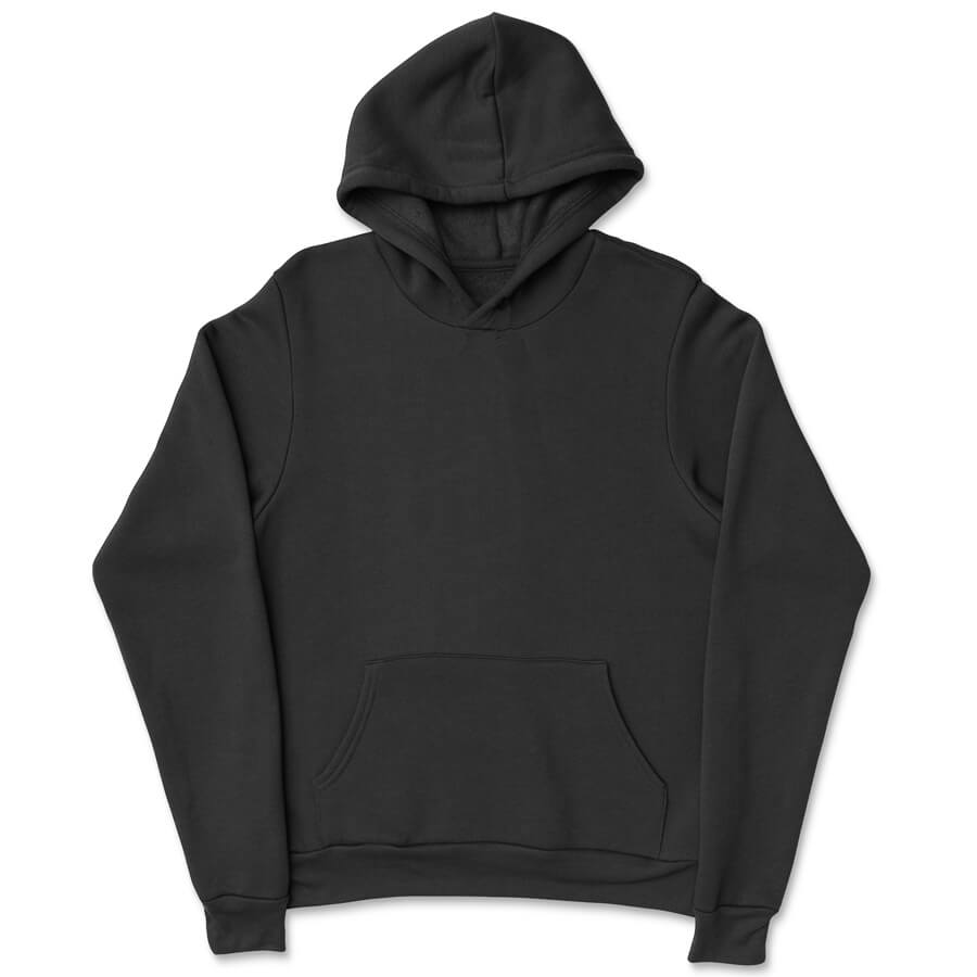Custom Youth Pullover Hoodie Kids - Black