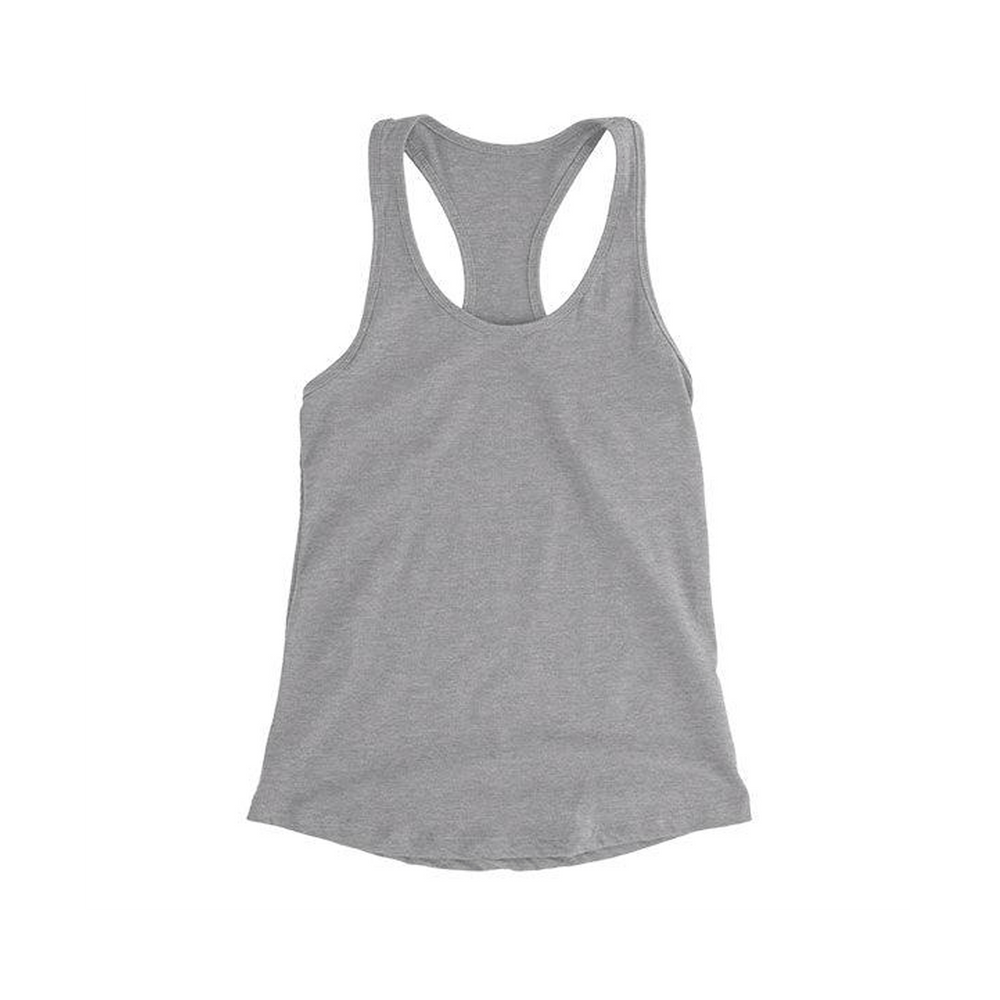 Custom Racerback Tank Top Women - Athletic Grey