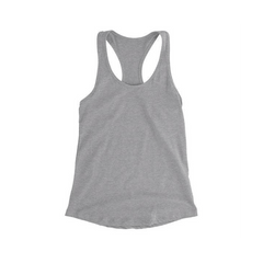 Custom Racerback Tank Top Women - Athletic Grey