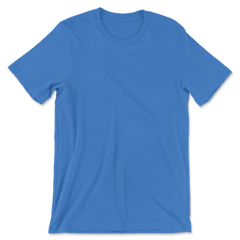 Custom 100% Cotton T-Shirt Men - Columbia Blue