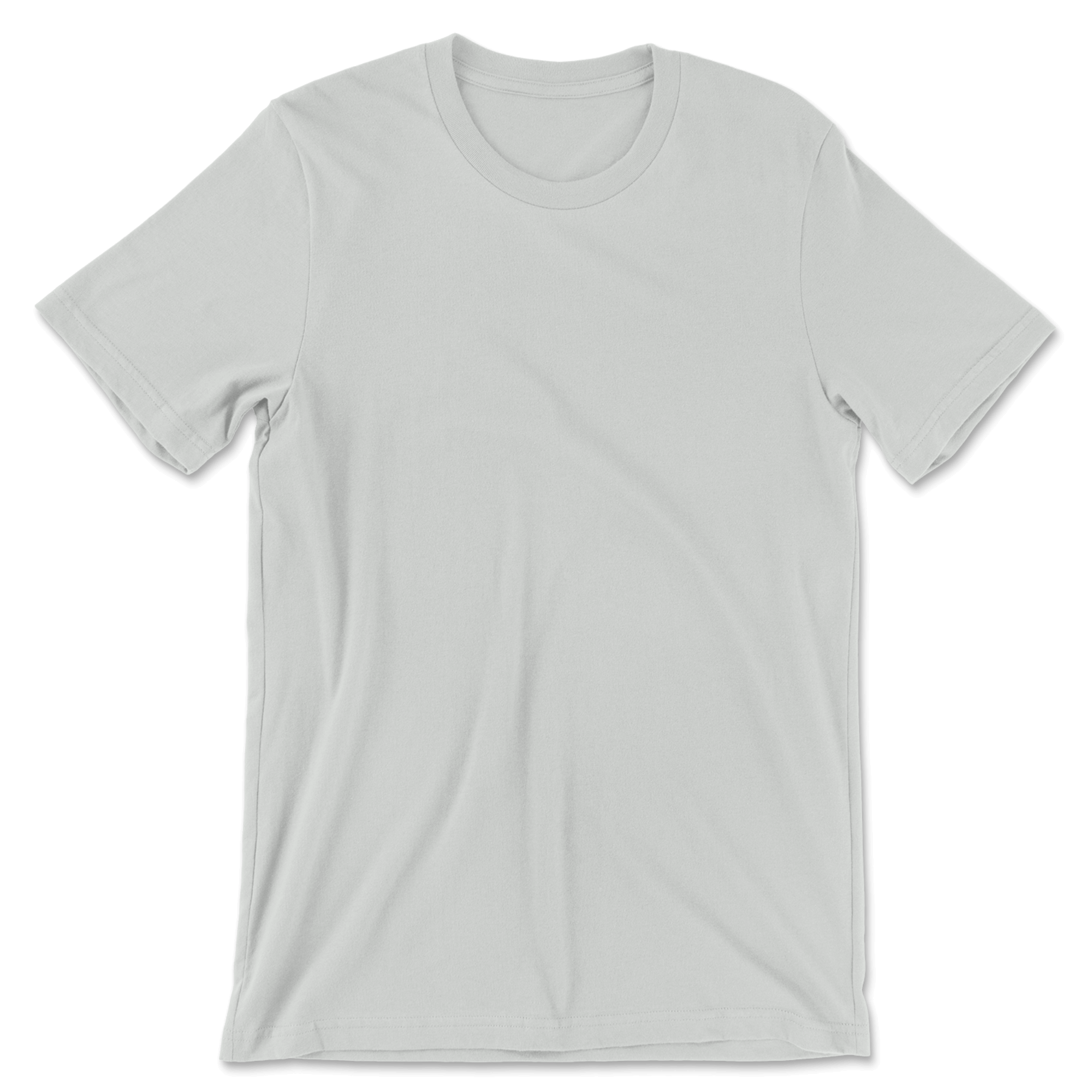 Custom 100% Cotton T-Shirt Men - Silver