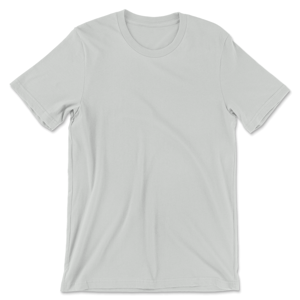 Custom 100% Cotton T-Shirt Men - Silver