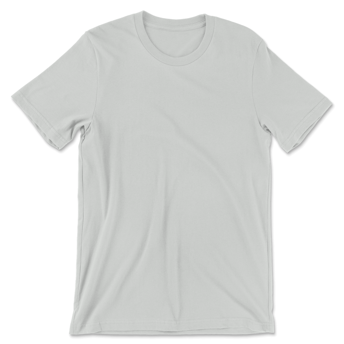Custom 100% Cotton T-Shirt Men - Silver
