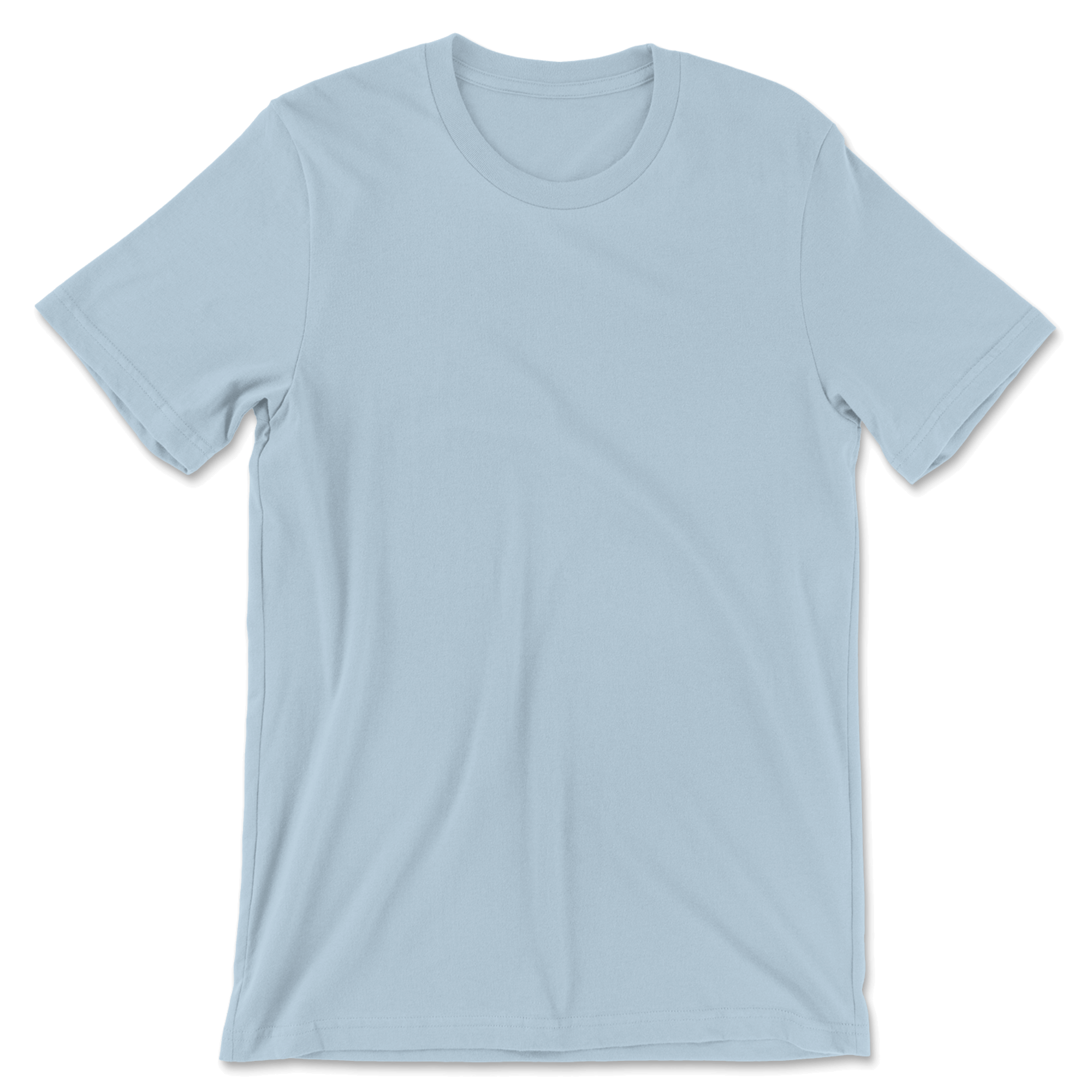 Custom 100% Cotton T-Shirt Men - Light Blue