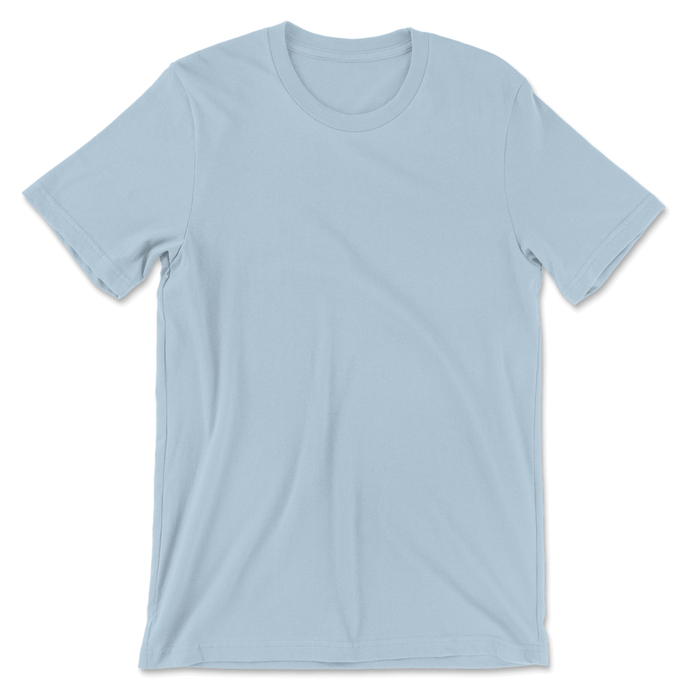 Custom 100% Cotton T-Shirt Men - Light Blue