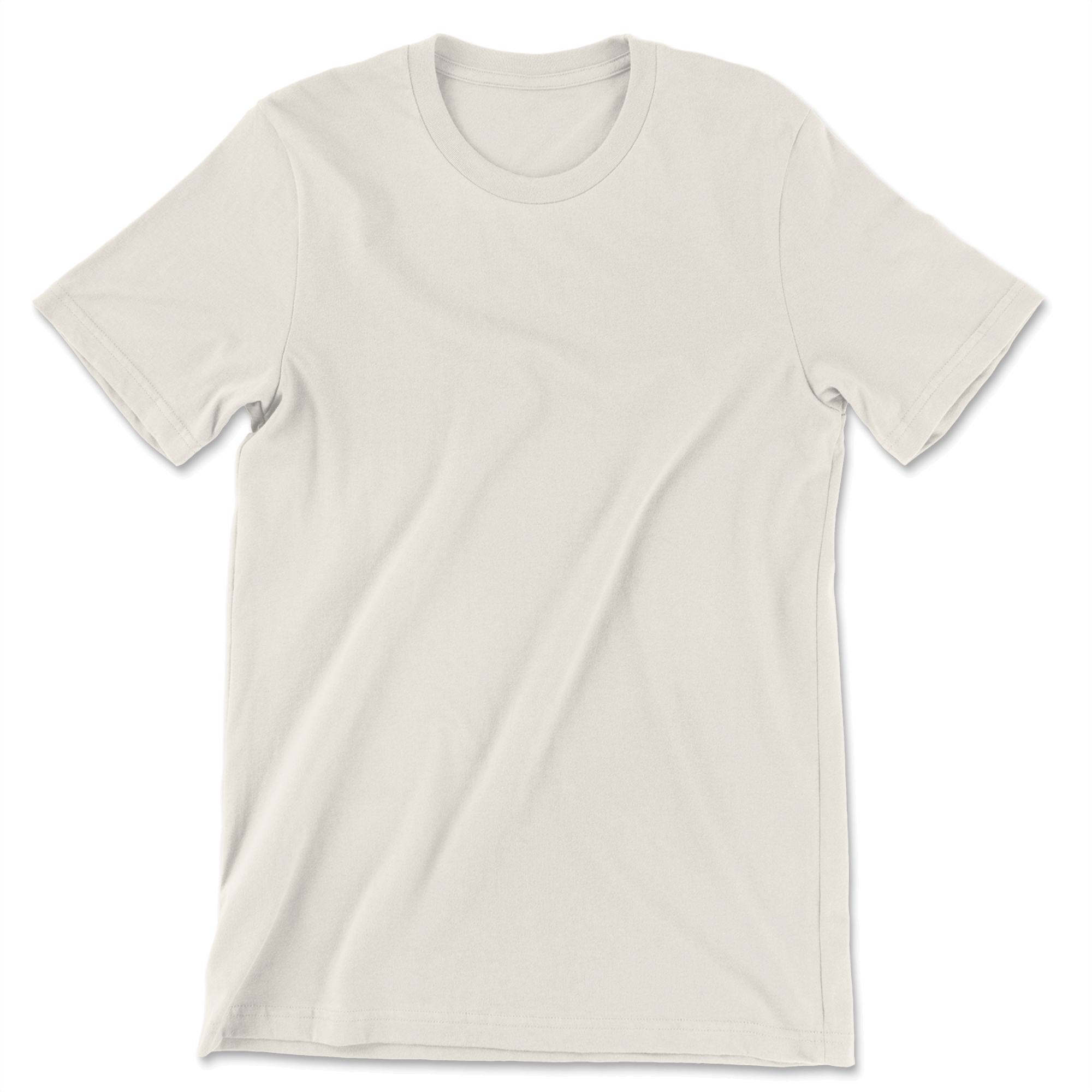 Custom 100% Cotton T-Shirt Men - Natural