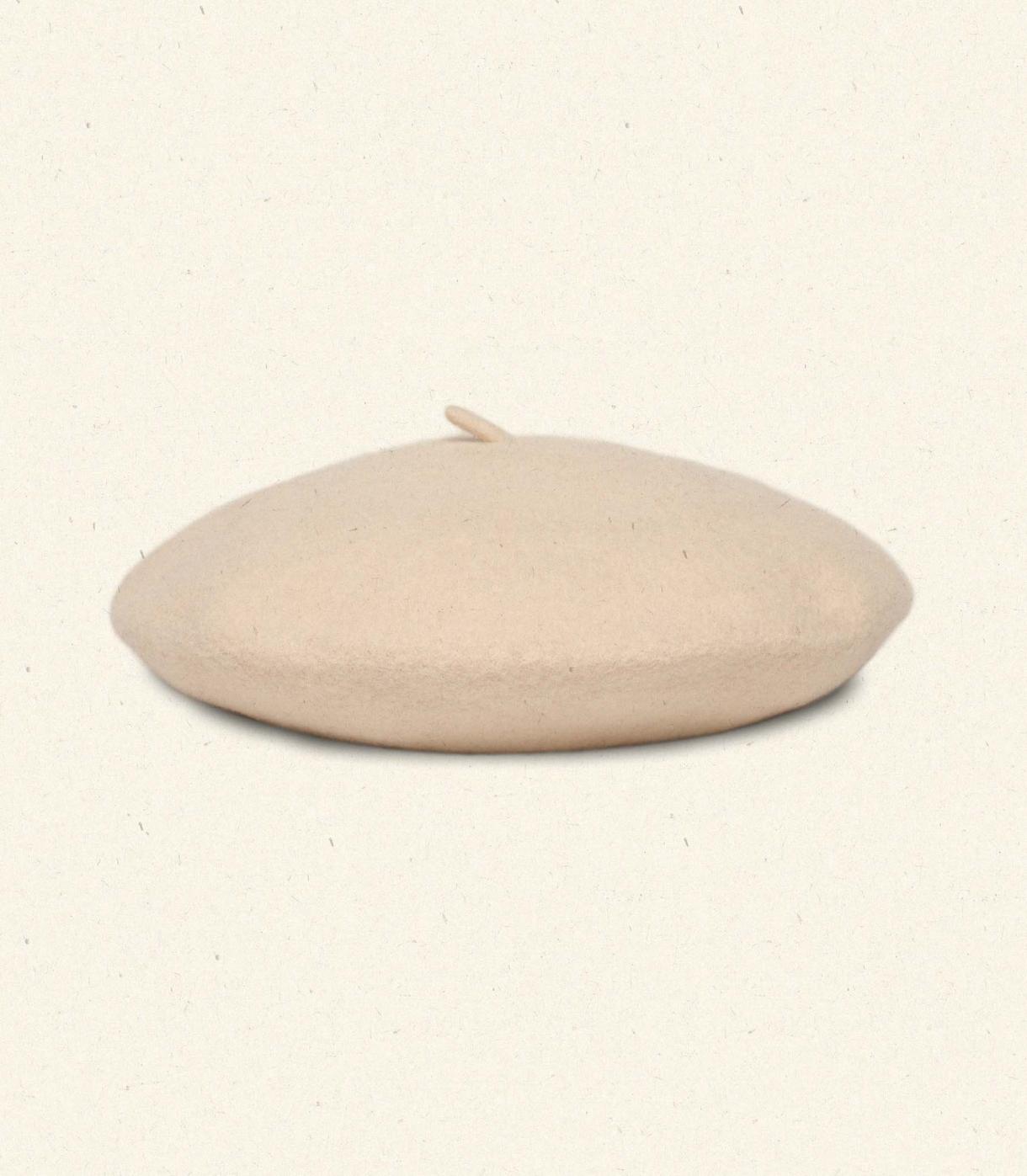 DÔEN Belts, Hats &amp; Gloves | Georgianna Beret Cream Wool - Women