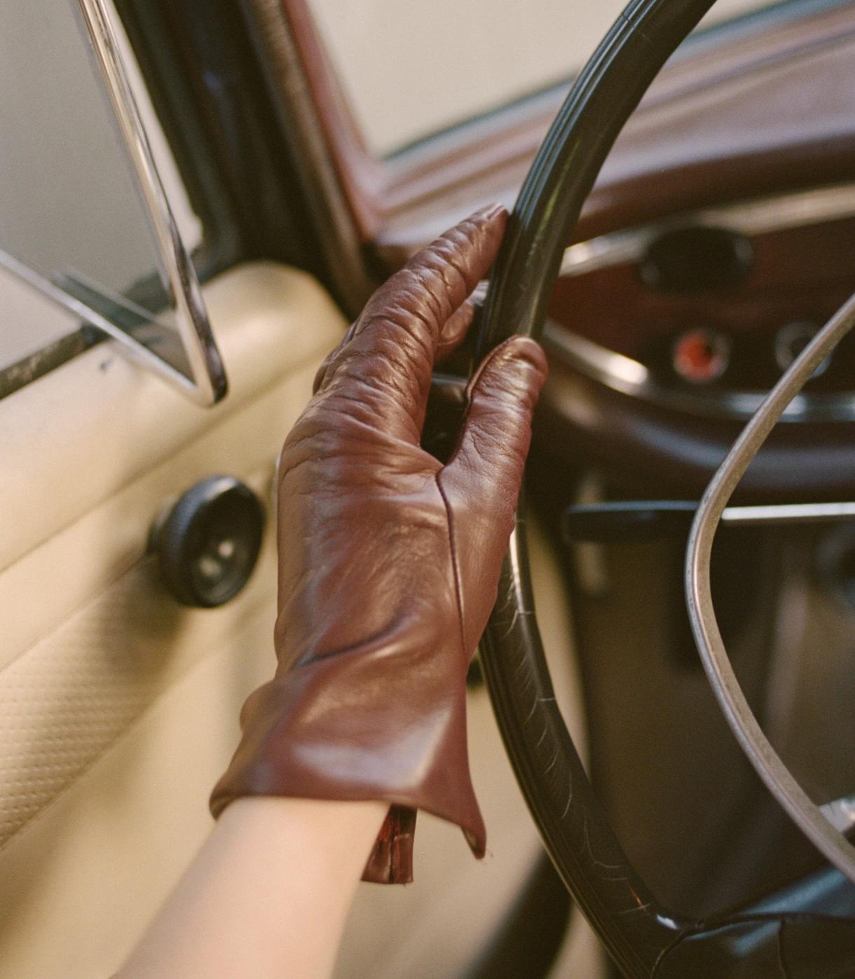 DÔEN Belts, Hats &amp; Gloves | Rhine Gloves Bordeaux Leather - Women