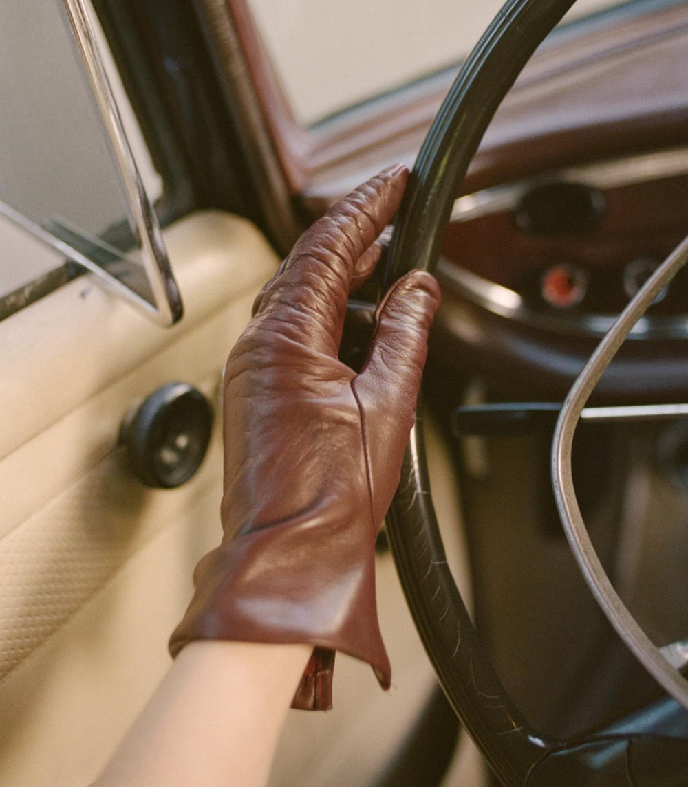 DÔEN Belts, Hats &amp; Gloves | Rhine Gloves Bordeaux Leather - Women