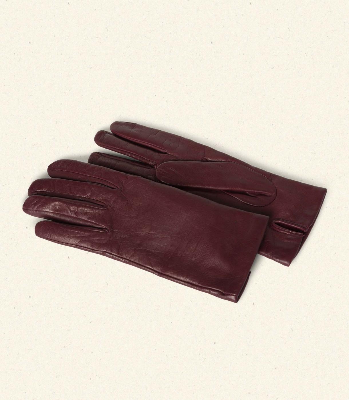 DÔEN Belts, Hats &amp; Gloves | Rhine Gloves Bordeaux Leather - Women