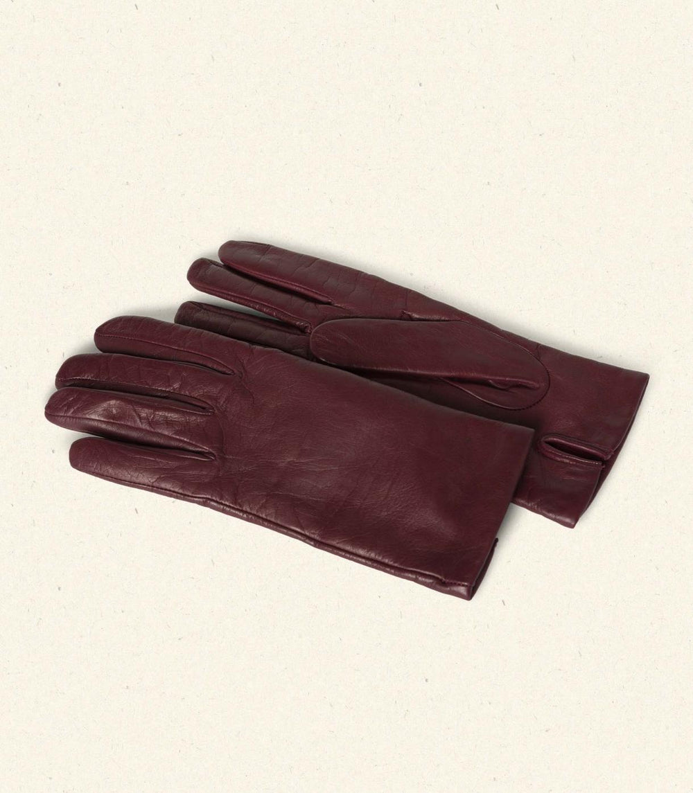 DÔEN Belts, Hats &amp; Gloves | Rhine Gloves Bordeaux Leather - Women