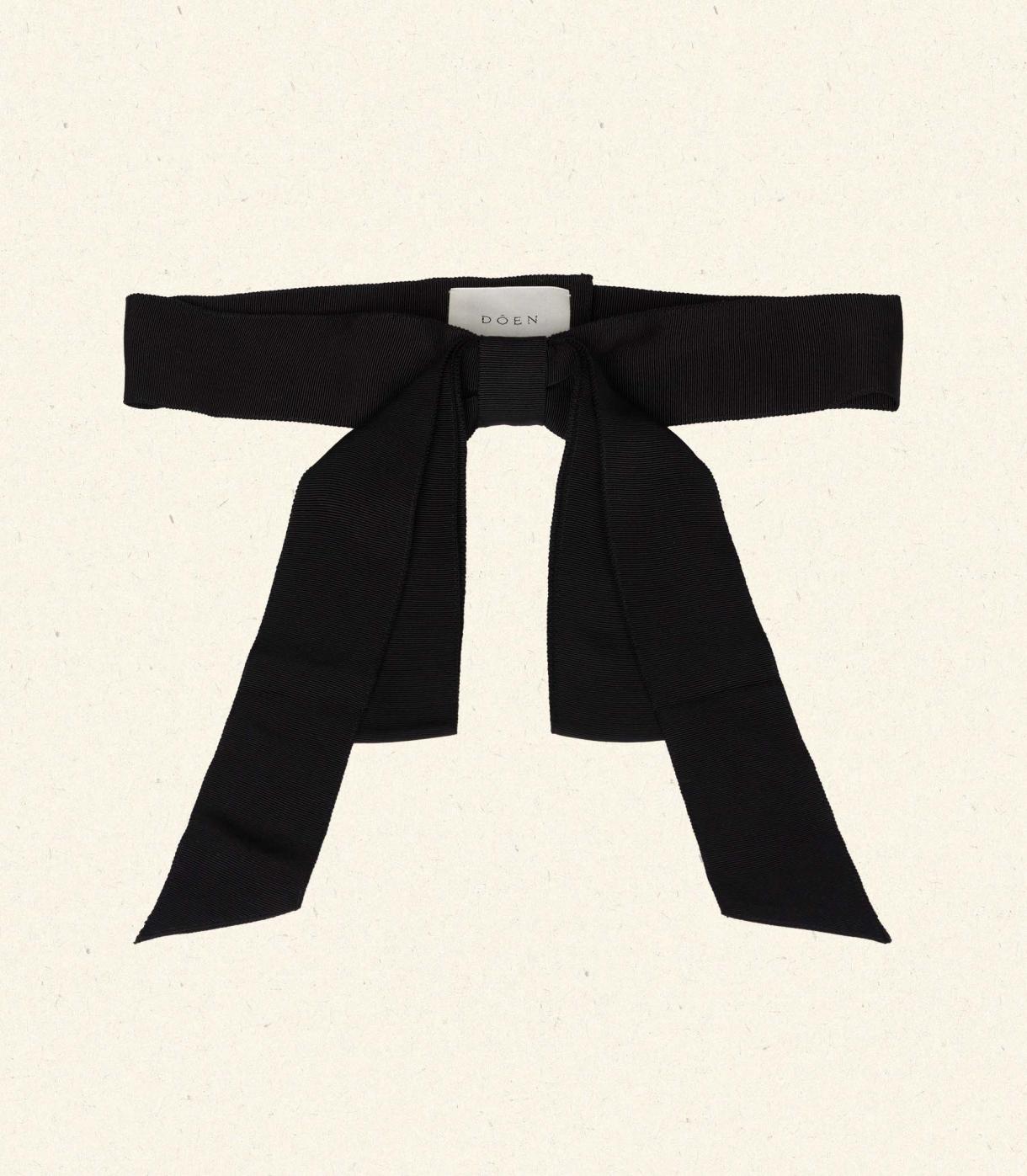 DÔEN Belts, Hats &amp; Gloves | Senna Belt Black Grosgrain - Women