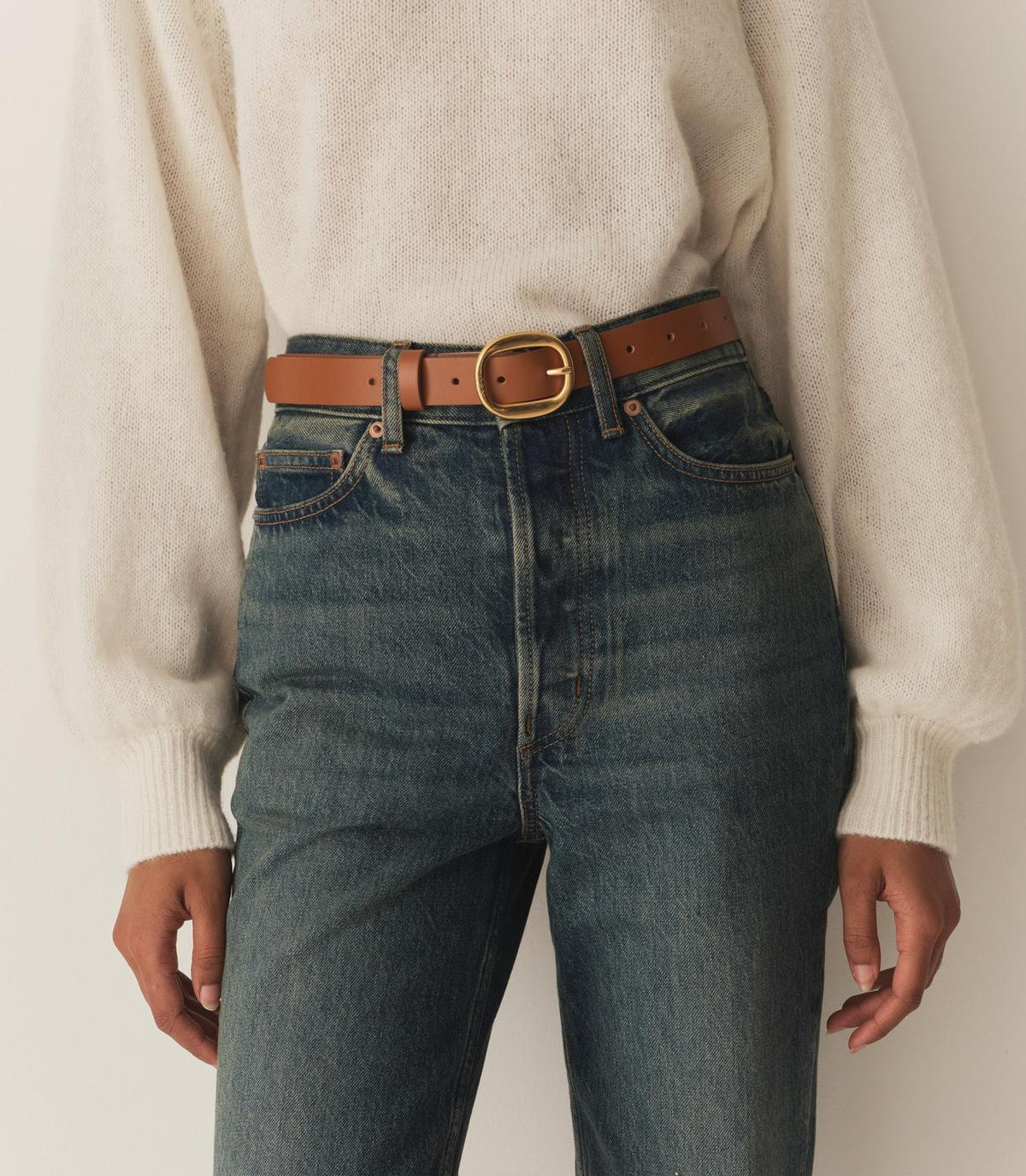 DÔEN Belts, Hats &amp; Gloves | Wyatt Belt Saddle Box Calf - Women