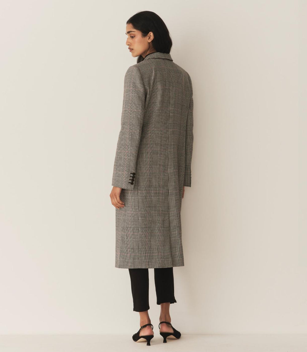 DÔEN Coats &amp; Jackets | Bellingham Coat Wickham Houndstooth Plaid - Women