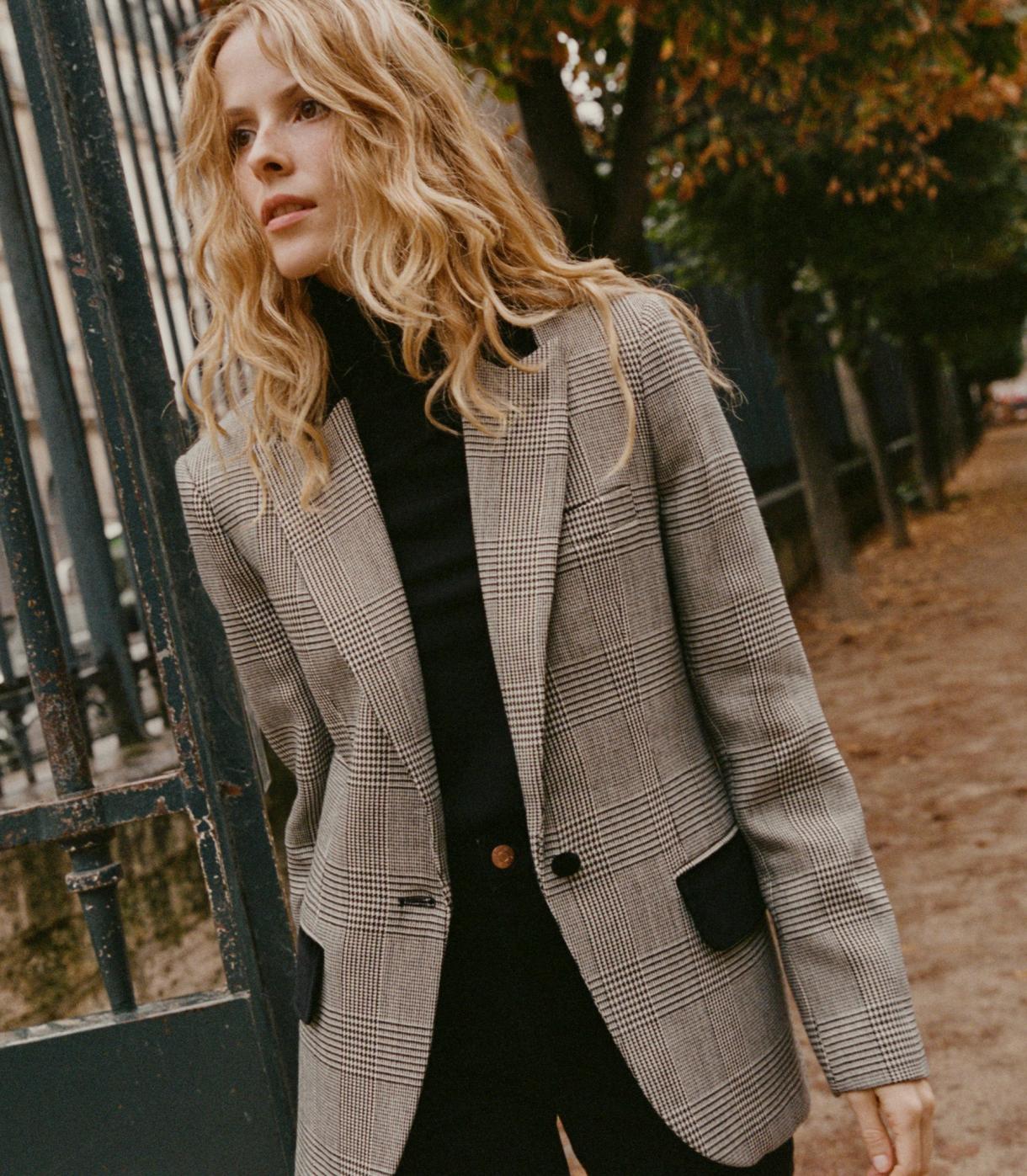 DÔEN Coats &amp; Jackets | Casper Blazer Wainwright Houndstooth Check - Women