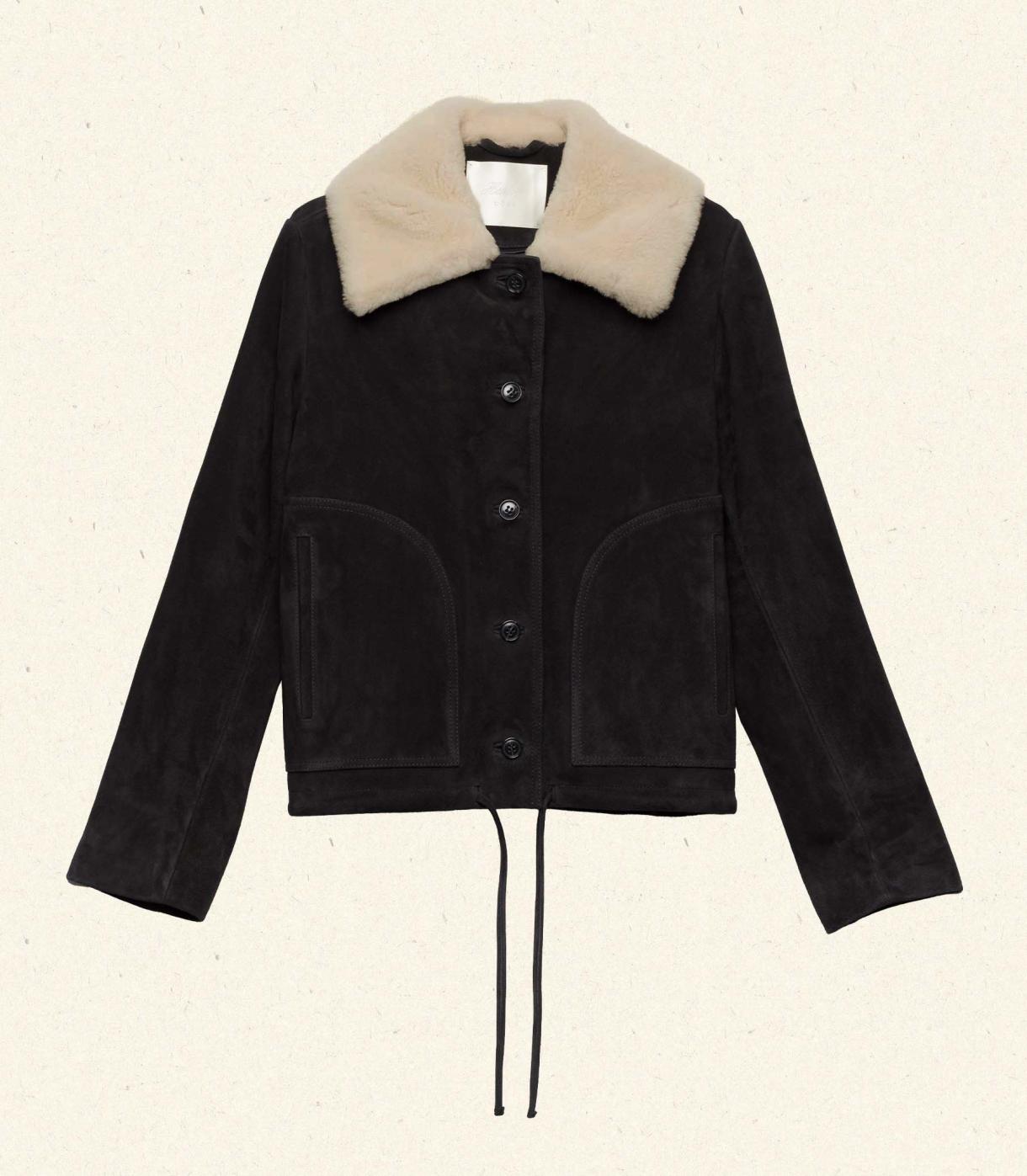 DÔEN Coats &amp; Jackets | Turner Suede Jacket Black - Women
