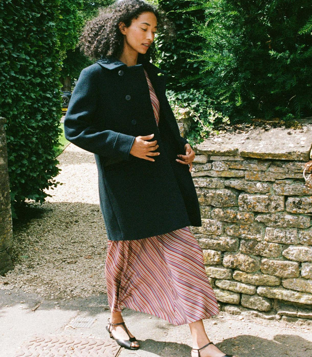 DÔEN Coats &amp; Jackets | Wayfarer Coat Deep Navy - Women