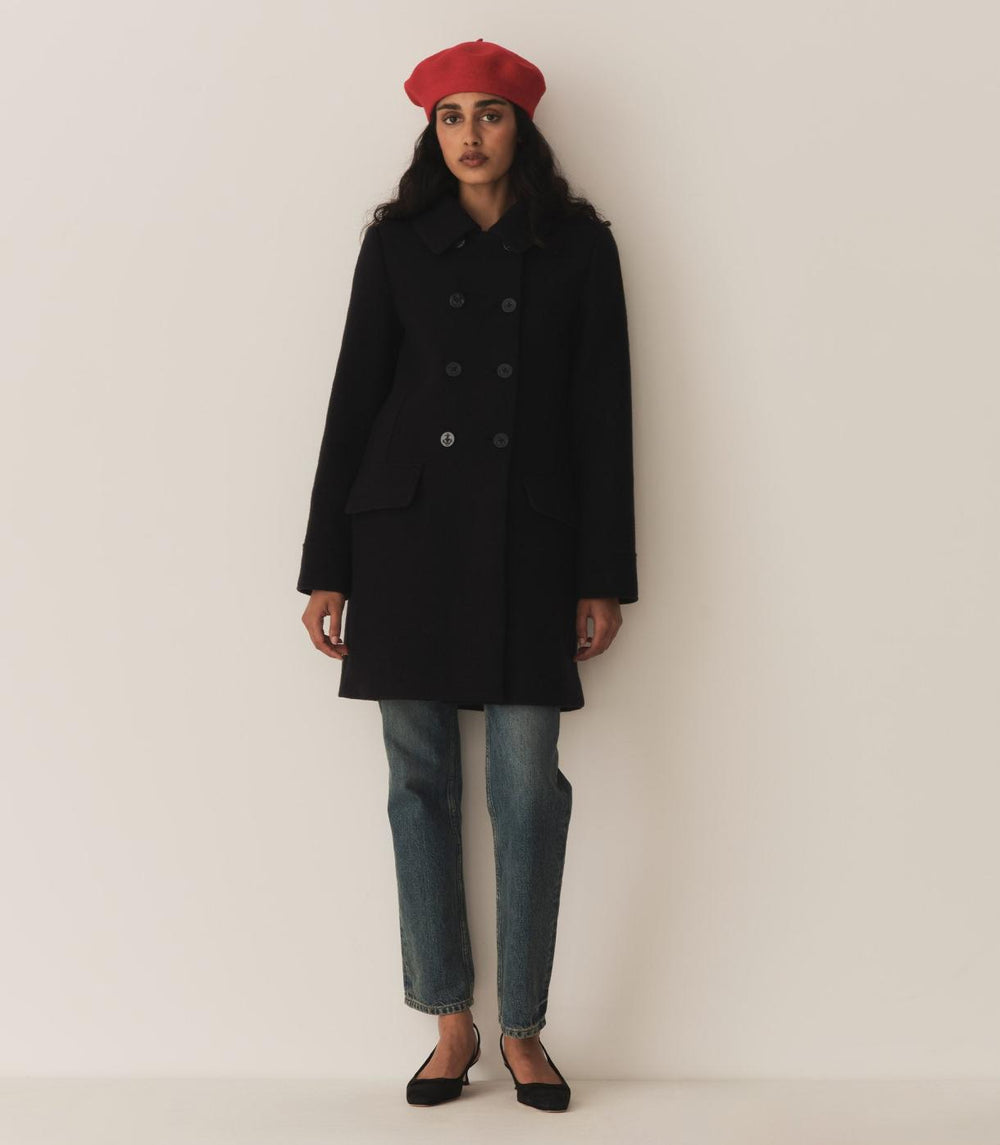DÔEN Coats &amp; Jackets | Wayfarer Coat Deep Navy - Women