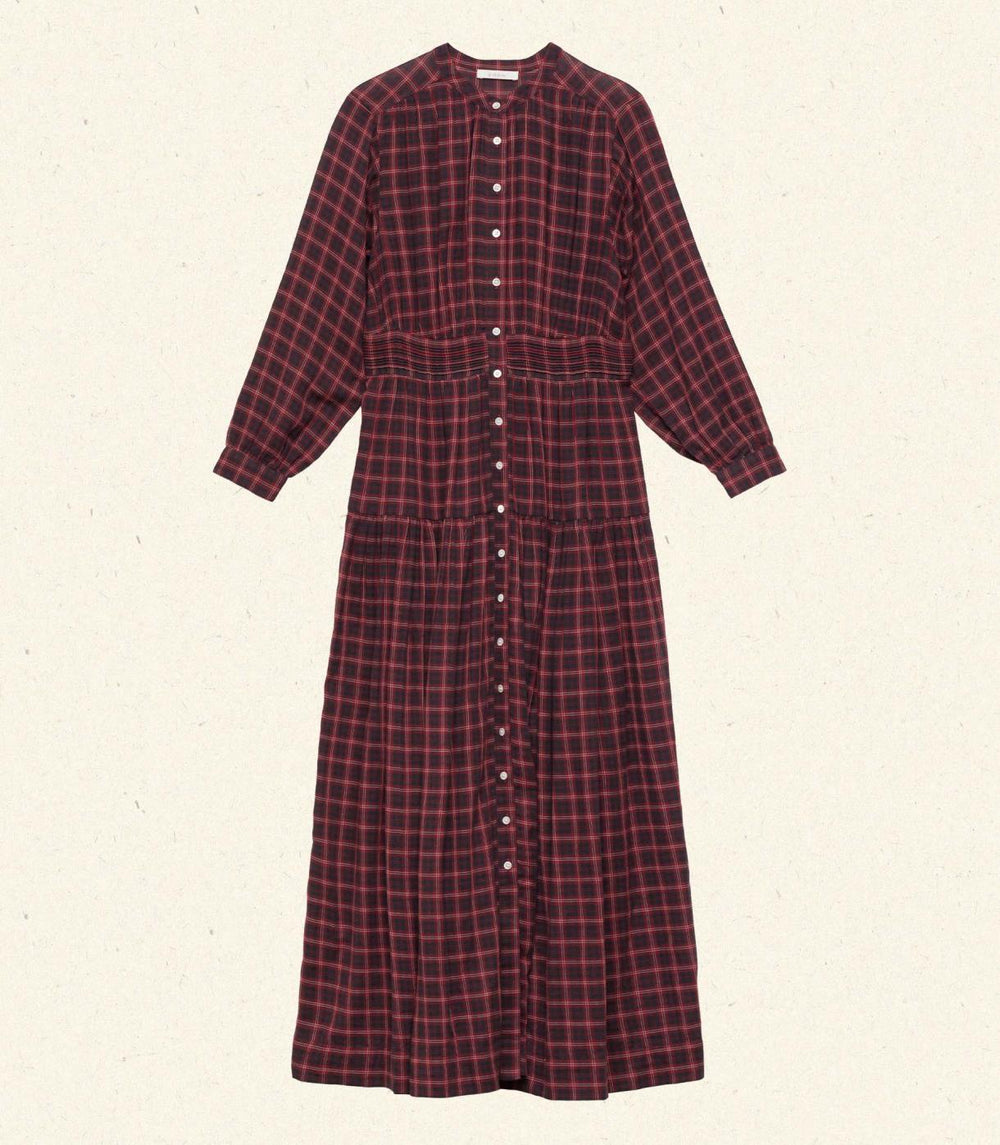 DÔEN Dresses | Annika Dress Rouge Countryside Plaid - Women