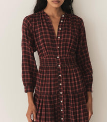DÔEN Dresses | Annika Dress Rouge Countryside Plaid - Women