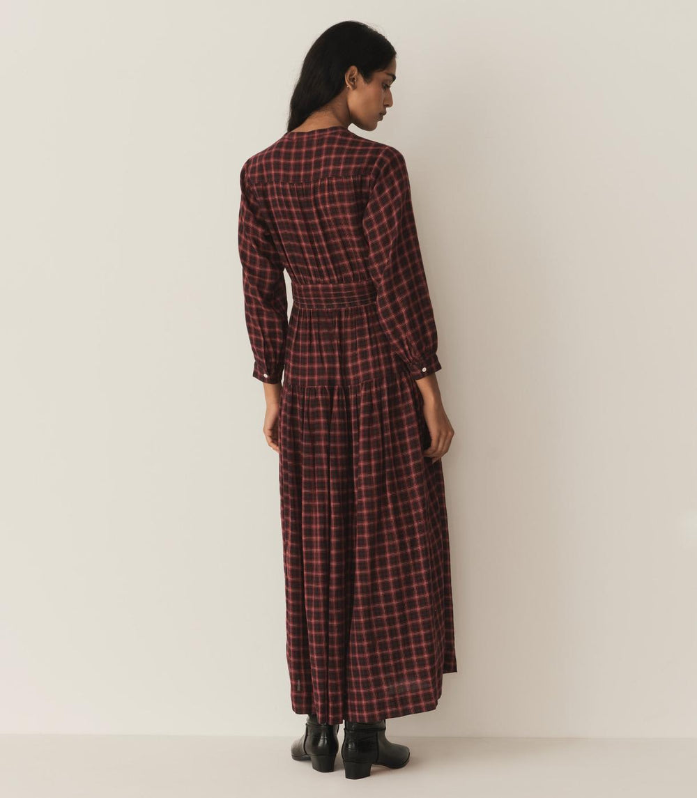 DÔEN Dresses | Annika Dress Rouge Countryside Plaid - Women