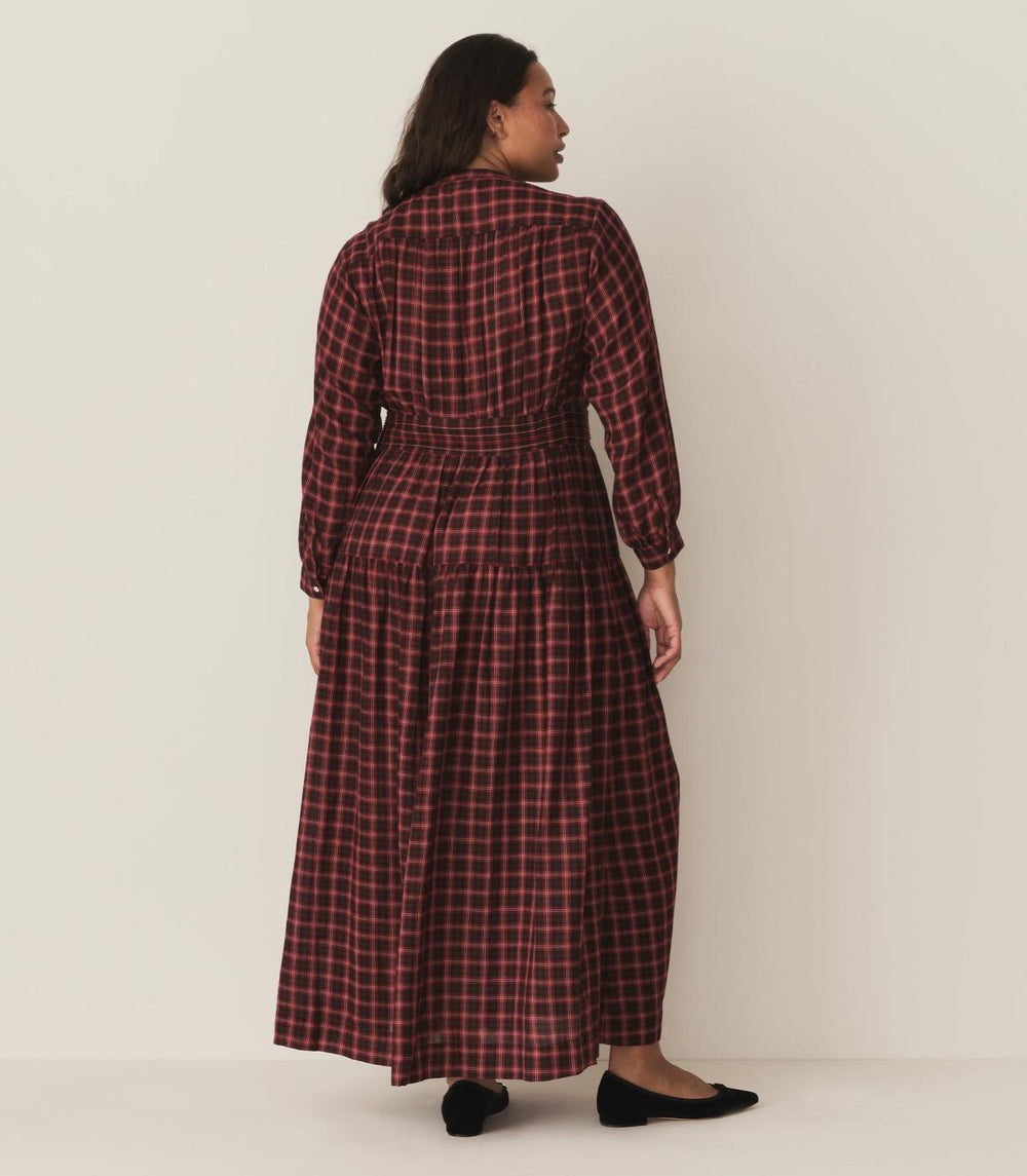 DÔEN Dresses | Annika Dress Rouge Countryside Plaid - Women