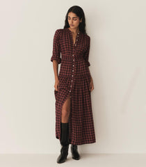 DÔEN Dresses | Annika Dress Rouge Countryside Plaid - Women