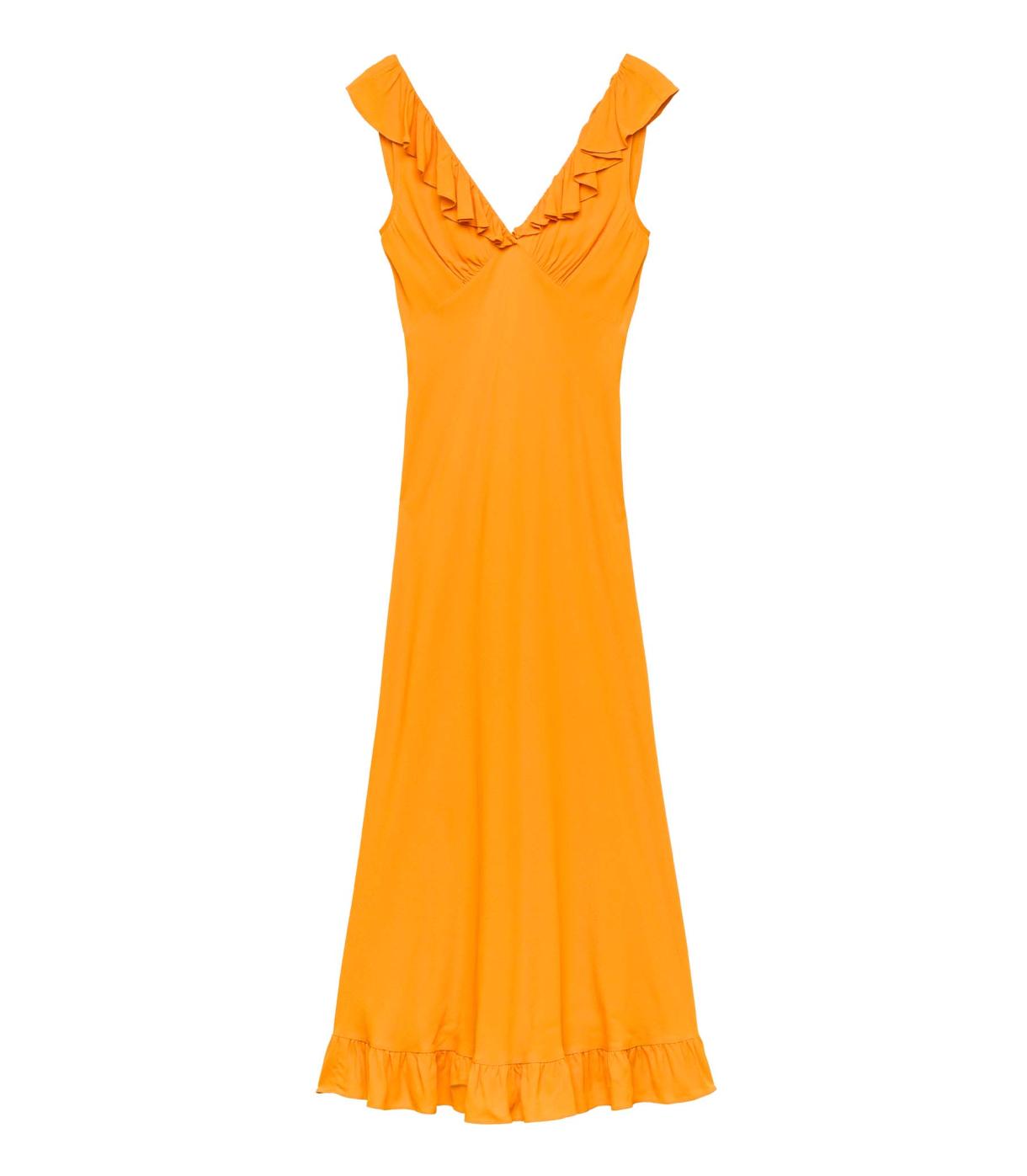 DÔEN Dresses | Arleen Dress Nasturtium Orange - Women