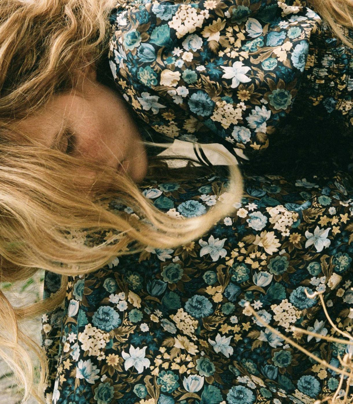 DÔEN Dresses | Bijou Dress Bleu Arbor Floral - Women