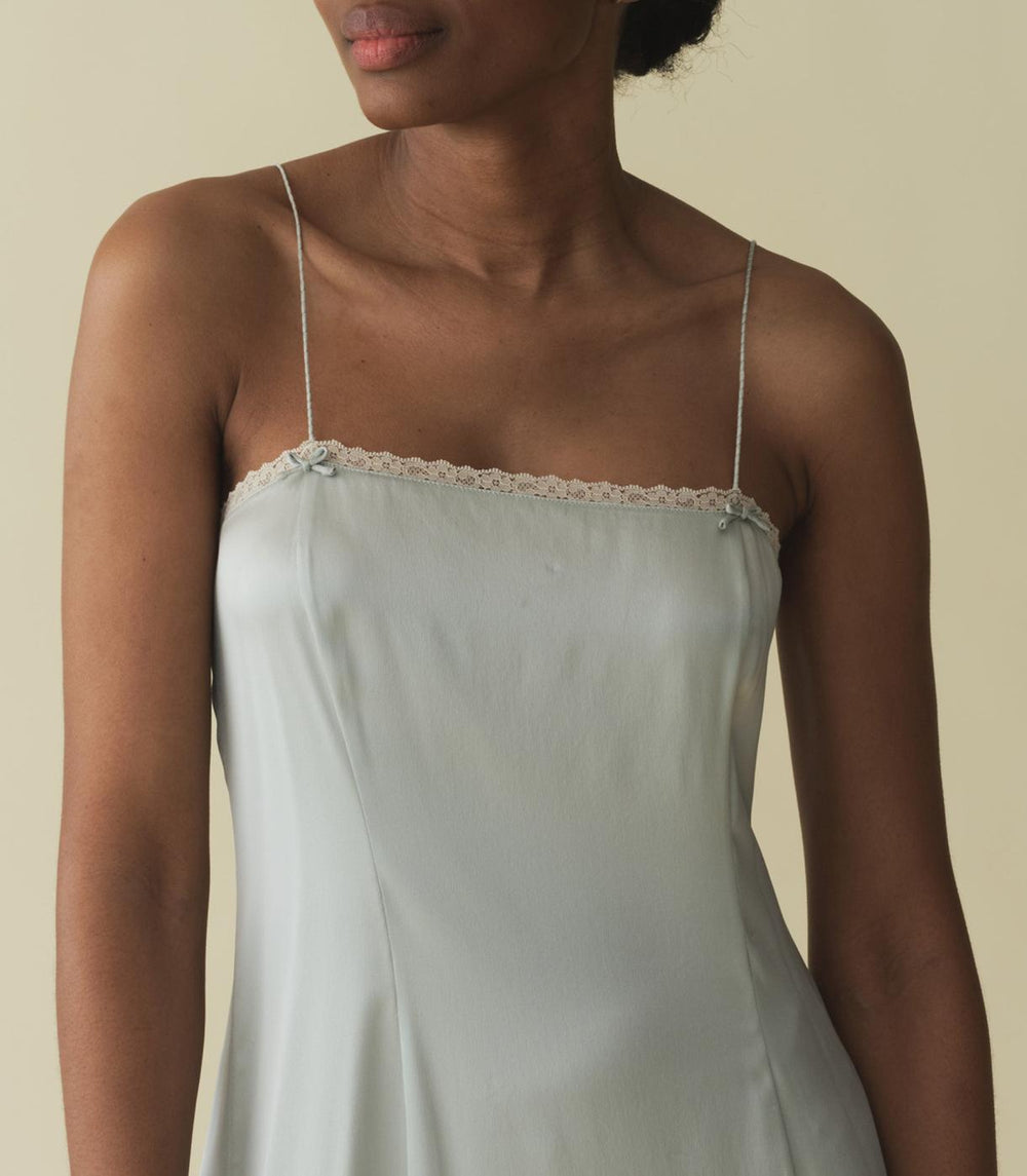 DÔEN Dresses | Celano Dress Dusty Blue - Women