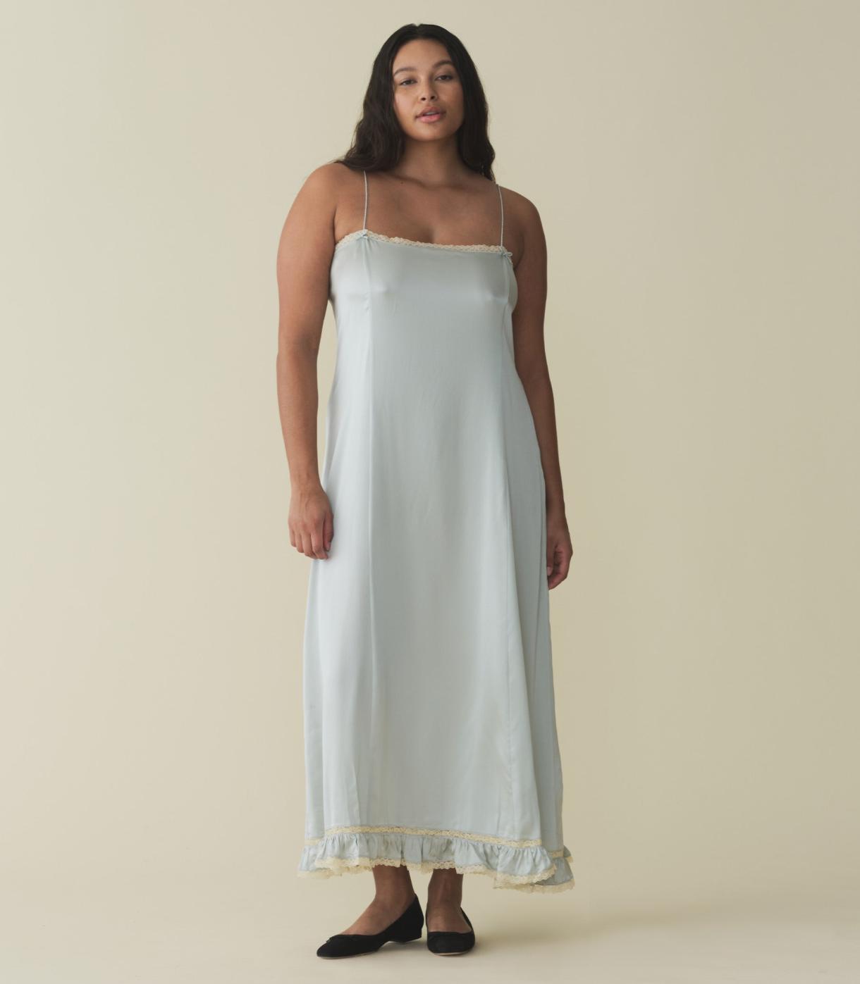DÔEN Dresses | Celano Dress Dusty Blue - Women